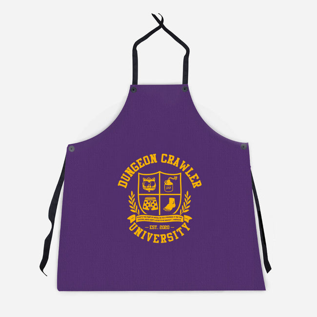 Dungeon Crawler U-Unisex-Kitchen-Apron-zachterrelldraws