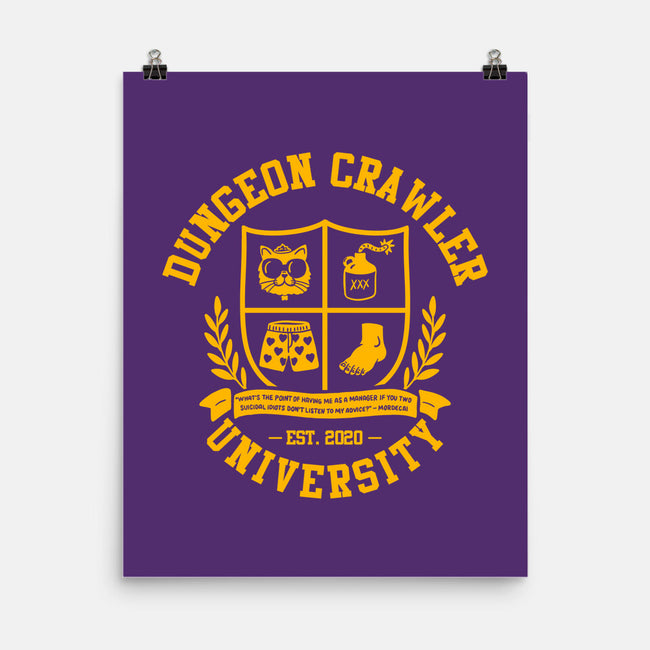 Dungeon Crawler U-None-Matte-Poster-zachterrelldraws