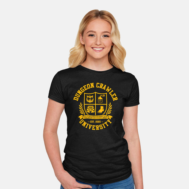 Dungeon Crawler U-Womens-Fitted-Tee-zachterrelldraws