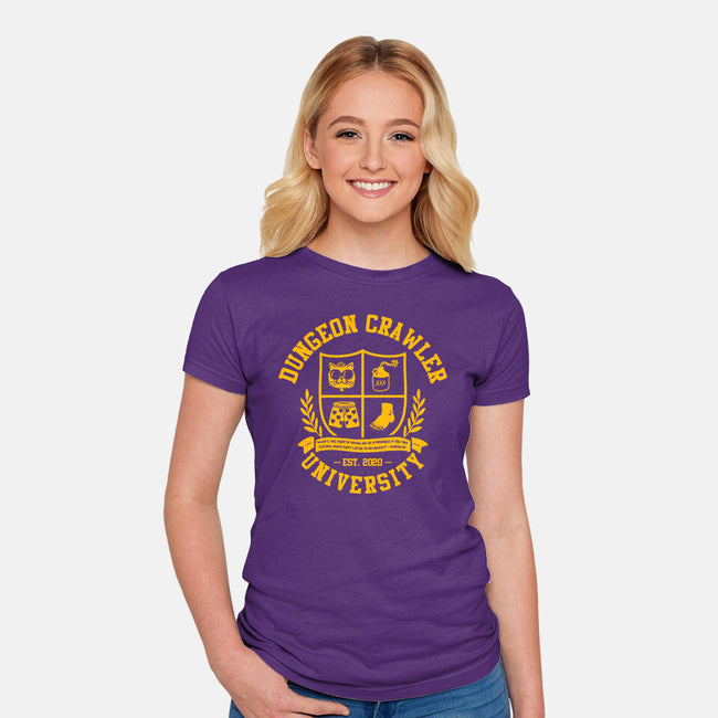 Dungeon Crawler U-Womens-Fitted-Tee-zachterrelldraws