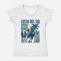Welcome To Costa Del Sol-Womens-V-Neck-Tee-hypertwenty