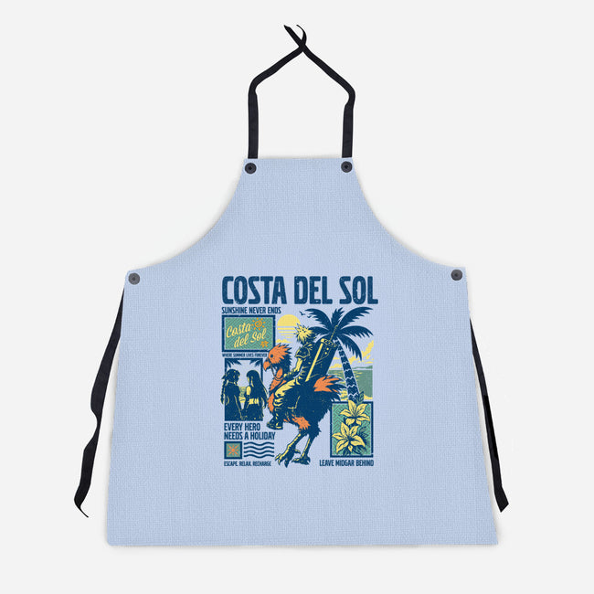 Welcome To Costa Del Sol-Unisex-Kitchen-Apron-hypertwenty