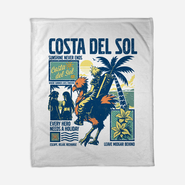 Welcome To Costa Del Sol-None-Fleece-Blanket-hypertwenty