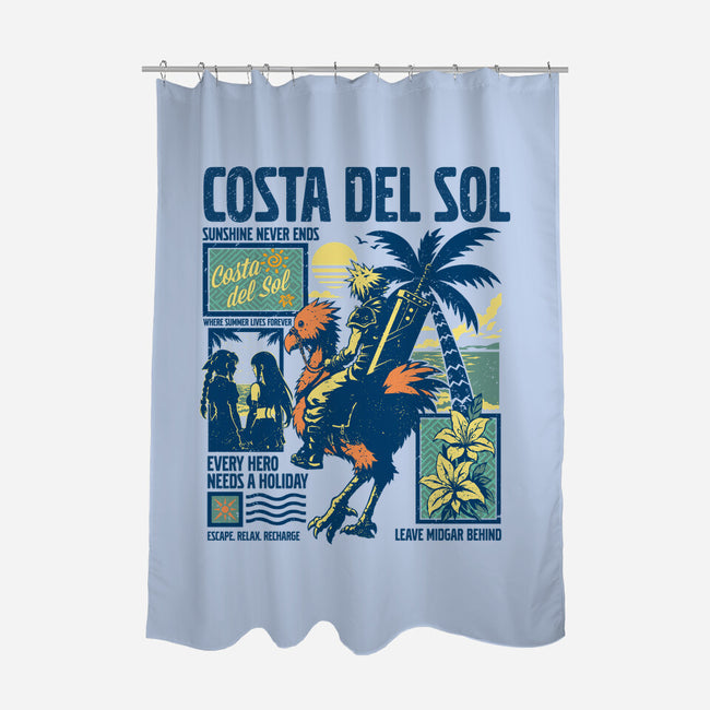 Welcome To Costa Del Sol-None-Polyester-Shower Curtain-hypertwenty