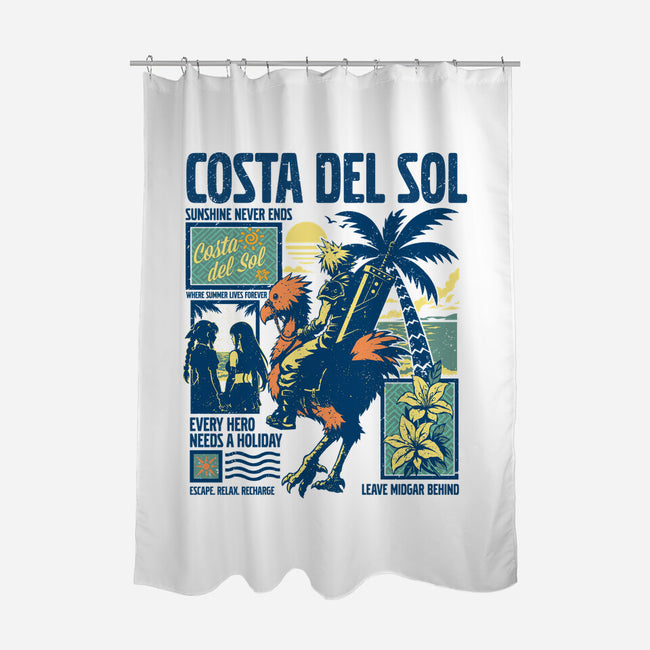 Welcome To Costa Del Sol-None-Polyester-Shower Curtain-hypertwenty
