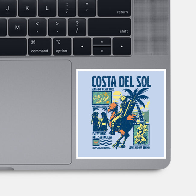 Welcome To Costa Del Sol-None-Glossy-Sticker-hypertwenty