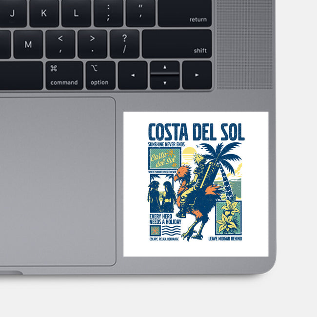Welcome To Costa Del Sol-None-Glossy-Sticker-hypertwenty