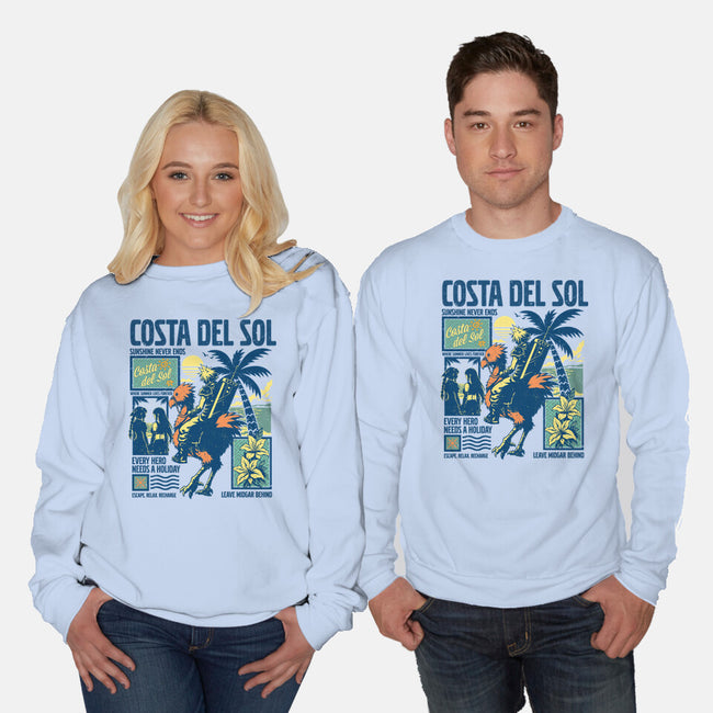 Welcome To Costa Del Sol-Unisex-Crew Neck-Sweatshirt-hypertwenty