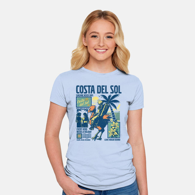 Welcome To Costa Del Sol-Womens-Fitted-Tee-hypertwenty