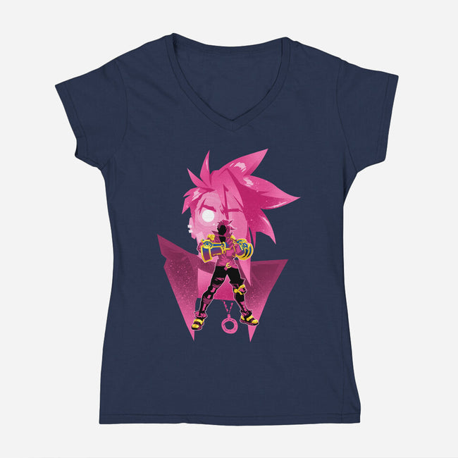 Vi 2XKO-Womens-V-Neck-Tee-hypertwenty