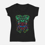 Smash Meets Swing-Womens-V-Neck-Tee-zybbhorn