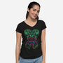 Smash Meets Swing-Womens-V-Neck-Tee-zybbhorn