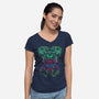Smash Meets Swing-Womens-V-Neck-Tee-zybbhorn