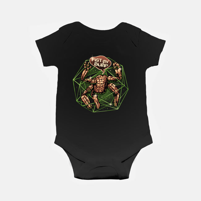 Fist My Bump-Baby-Basic-Onesie-glitchygorilla