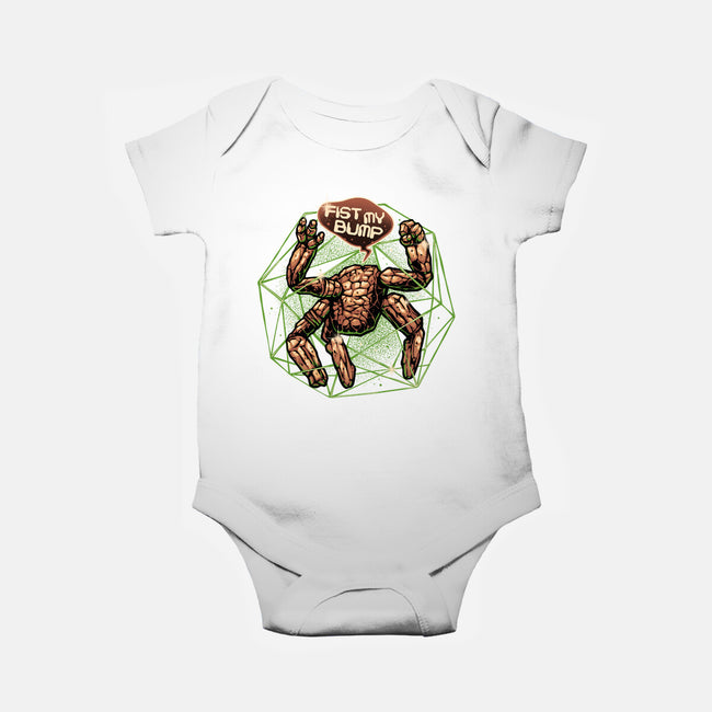 Fist My Bump-Baby-Basic-Onesie-glitchygorilla