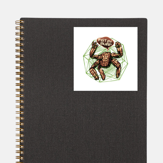 Fist My Bump-None-Glossy-Sticker-glitchygorilla