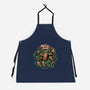 Fist My Bump-Unisex-Kitchen-Apron-glitchygorilla