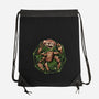 Fist My Bump-None-Drawstring-Bag-glitchygorilla