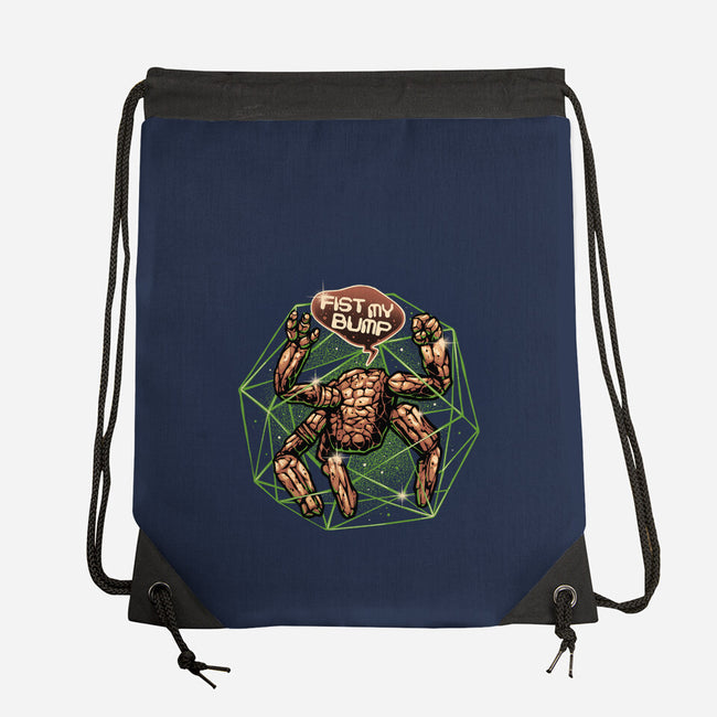 Fist My Bump-None-Drawstring-Bag-glitchygorilla