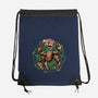 Fist My Bump-None-Drawstring-Bag-glitchygorilla