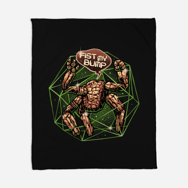 Fist My Bump-None-Fleece-Blanket-glitchygorilla