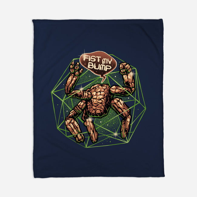 Fist My Bump-None-Fleece-Blanket-glitchygorilla