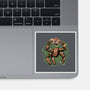 Fist My Bump-None-Glossy-Sticker-glitchygorilla