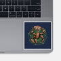 Fist My Bump-None-Glossy-Sticker-glitchygorilla