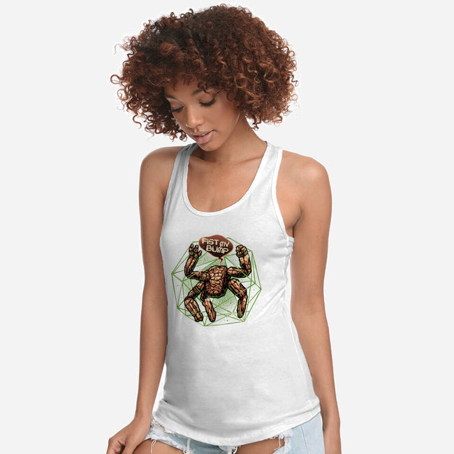 Fist My Bump-Womens-Racerback-Tank-glitchygorilla