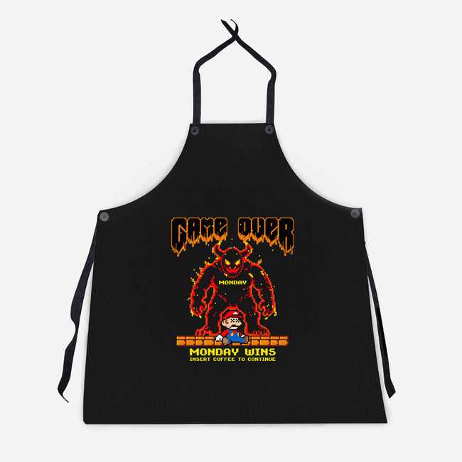 Monday Wins-Unisex-Kitchen-Apron-OPIPPI
