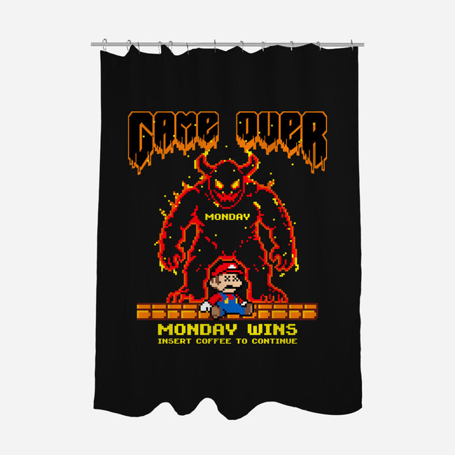 Monday Wins-None-Polyester-Shower Curtain-OPIPPI