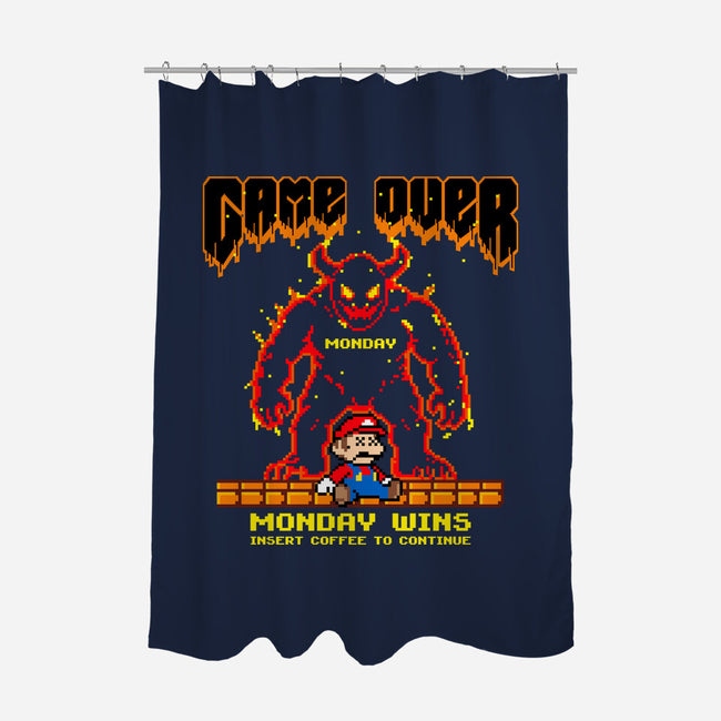 Monday Wins-None-Polyester-Shower Curtain-OPIPPI