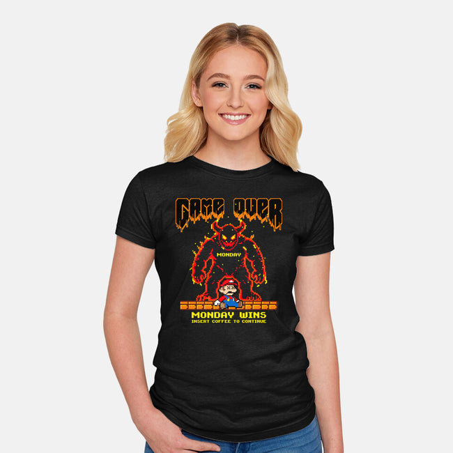 Monday Wins-Womens-Fitted-Tee-OPIPPI