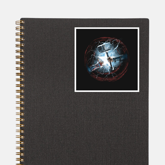 Worthy Of Mjolnir-None-Glossy-Sticker-zascanauta