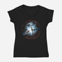 Worthy Of Mjolnir-Womens-V-Neck-Tee-zascanauta