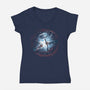 Worthy Of Mjolnir-Womens-V-Neck-Tee-zascanauta