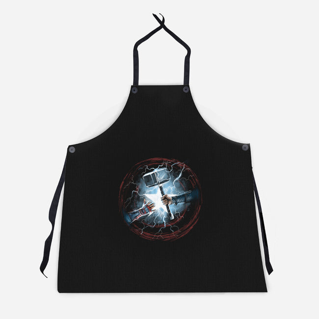 Worthy Of Mjolnir-Unisex-Kitchen-Apron-zascanauta