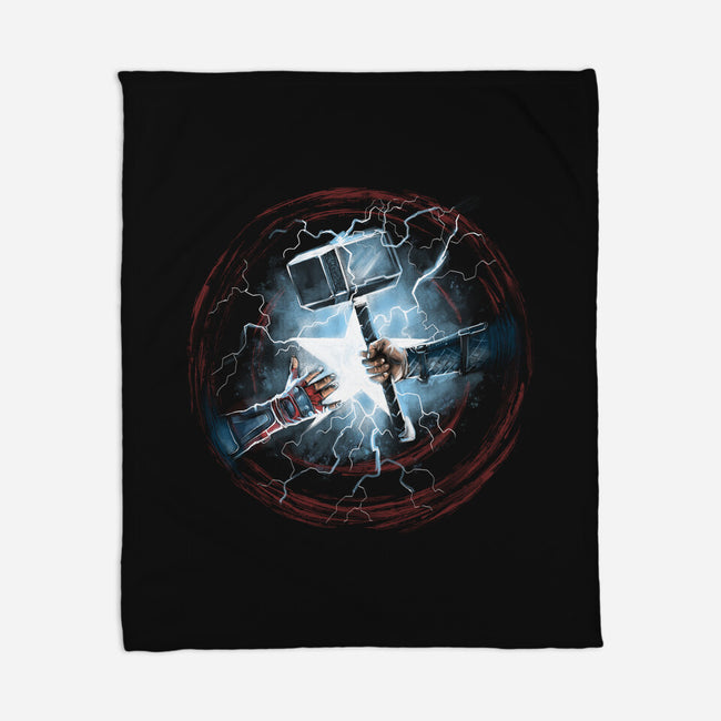 Worthy Of Mjolnir-None-Fleece-Blanket-zascanauta