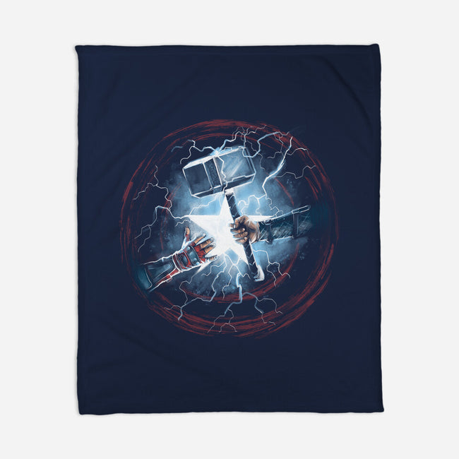 Worthy Of Mjolnir-None-Fleece-Blanket-zascanauta