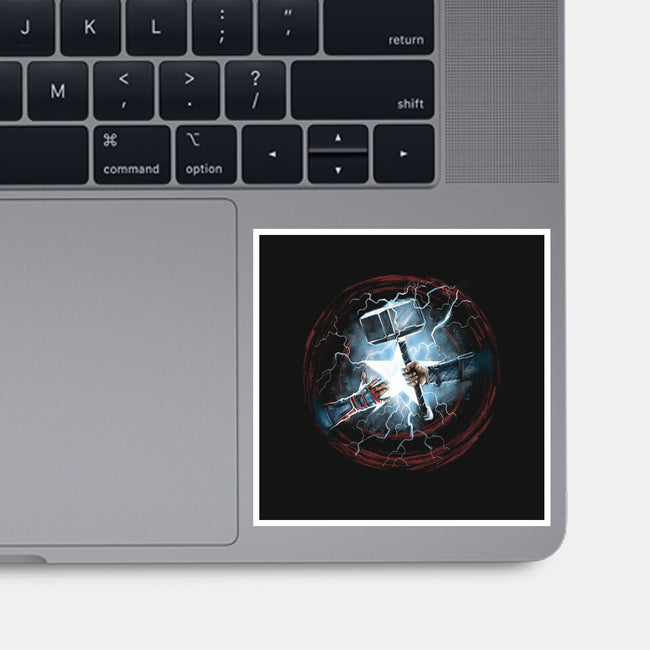 Worthy Of Mjolnir-None-Glossy-Sticker-zascanauta