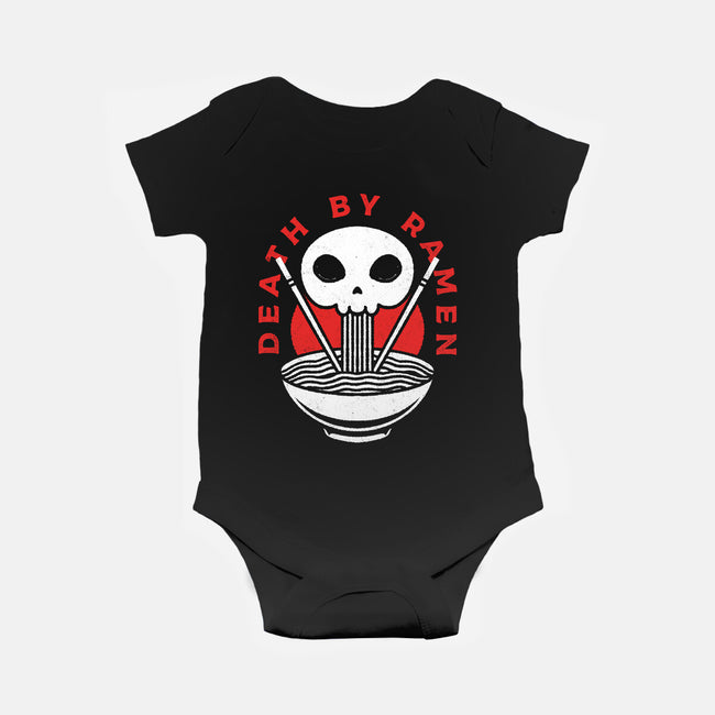 Death By Ramen Worth It-Baby-Basic-Onesie-Alundrart