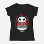 Death By Ramen Worth It-Womens-V-Neck-Tee-Alundrart