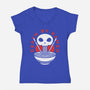 Death By Ramen Worth It-Womens-V-Neck-Tee-Alundrart