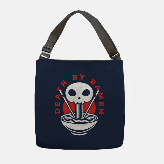 Death By Ramen Worth It-None-Adjustable Tote-Bag-Alundrart