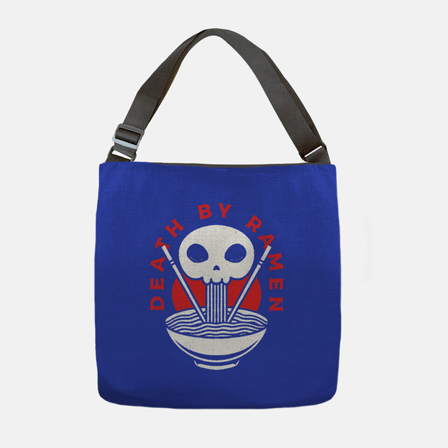Death By Ramen Worth It-None-Adjustable Tote-Bag-Alundrart