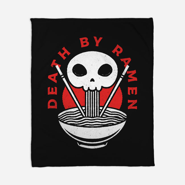 Death By Ramen Worth It-None-Fleece-Blanket-Alundrart