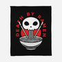 Death By Ramen Worth It-None-Fleece-Blanket-Alundrart