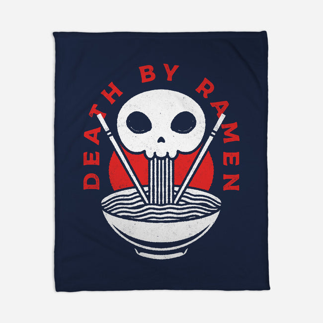 Death By Ramen Worth It-None-Fleece-Blanket-Alundrart