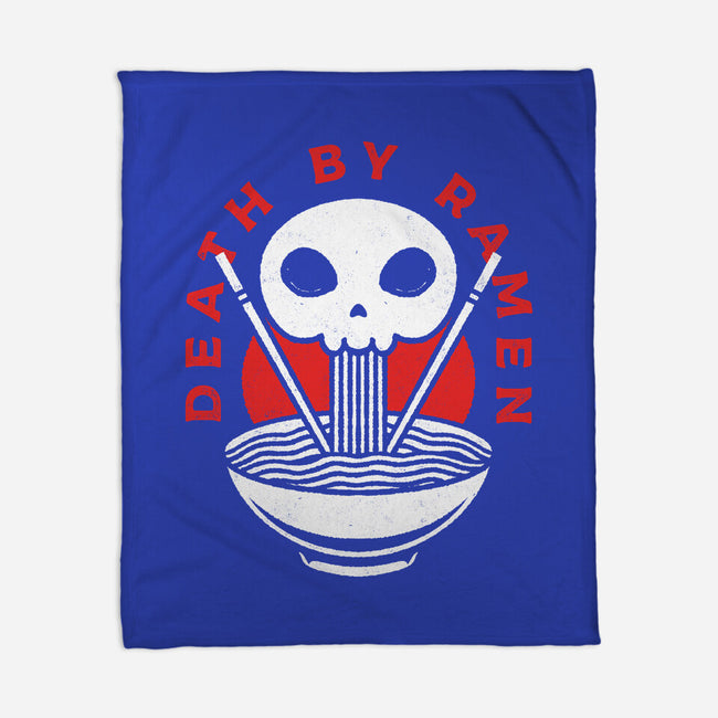 Death By Ramen Worth It-None-Fleece-Blanket-Alundrart