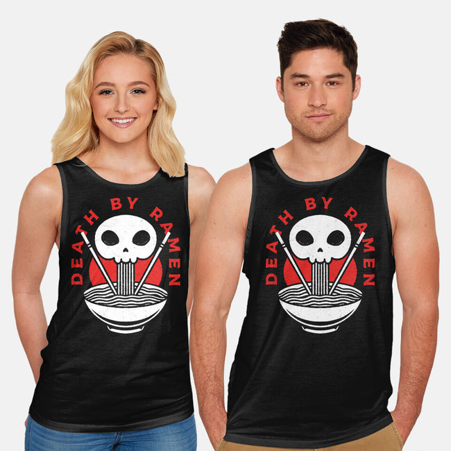 Death By Ramen Worth It-Unisex-Basic-Tank-Alundrart
